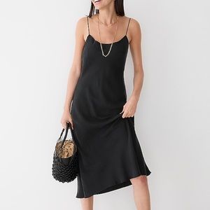NWT J. Crew Petite Gwyneth Cupro-blend Slip Dress